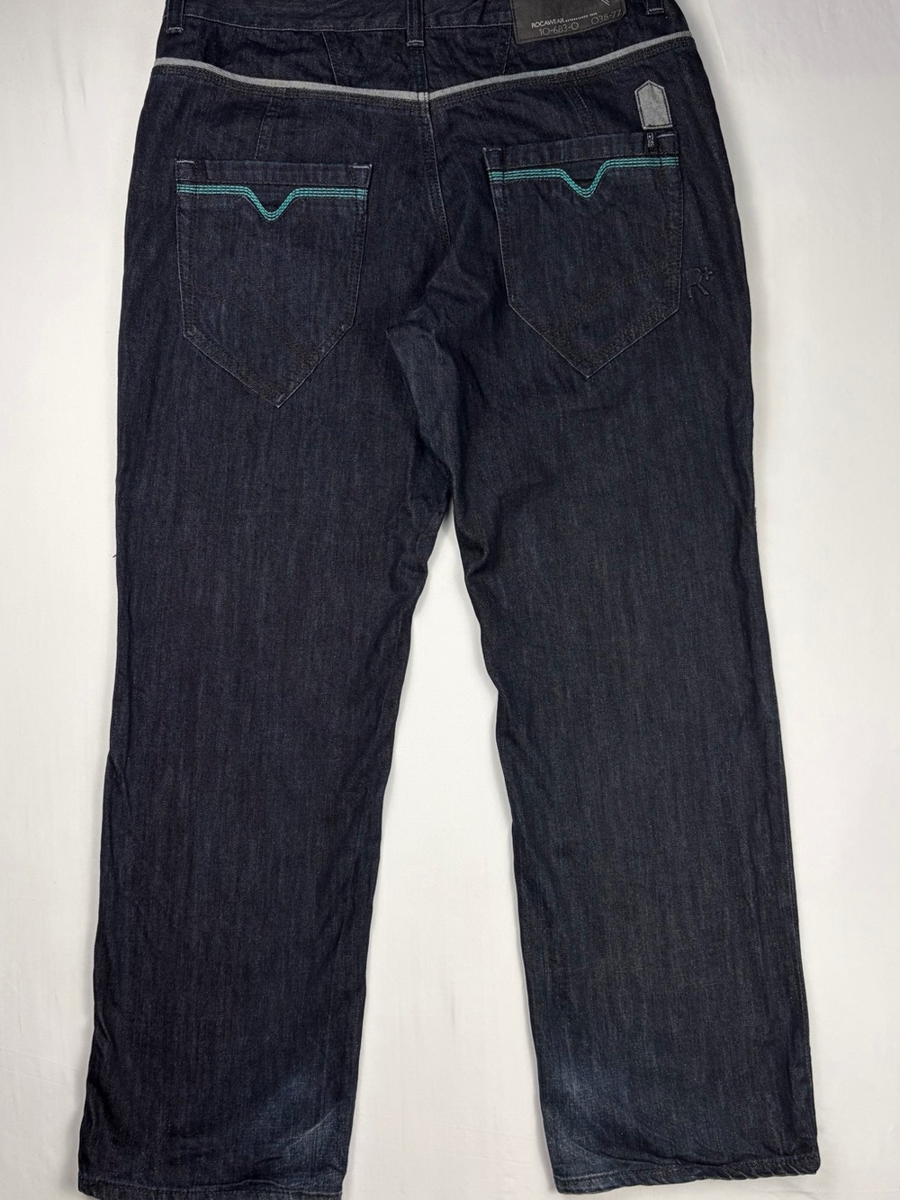 Rocawear Dark Wash Straight Leg Jeans W38 Y2K